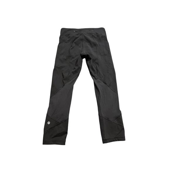 Lululemon Women Pace Rival Crop 22’’ LUXTREME LW6AV0S Black Size 4 Athletic - Picture 3 of 9